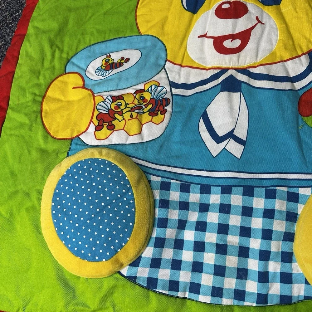 Vintage‎ Peek A Babe Activity Mat Blanket Play Baby Tummy Time